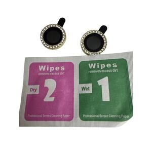 iPhone 13 Camera Lens Protectors Gold And Rhinestone